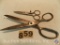 Keen Kutter (2) scissors 8.5 in. and 4.5 in. with adjustable stop