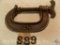 Whale tail clamp 6 in. marked '2 1/2' with replaced pad