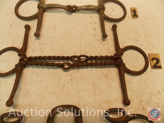 Single full cheek double wire bar, jointed Snaffle 6 in. (rusty)