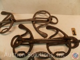 Pair of bits, 5 in. scissor type bit with double cross bars