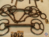 Pair of 5 in. Wittman Snaffle bits (chains missing on one)