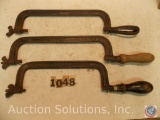 (3) 9 in. cast hack saws, includes 'Union'