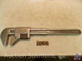 Nut Wrench marked 'Diamond Tool and Horse Shoe Co' also stamped 'CHW' 18 in.