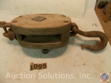 6 in. pulley with wood yoke, steel pulley