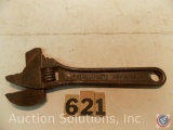 Crescent Wrench 8 in. marked 'CARLL Pat May 8, 1913' combo Pipe Wrench