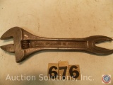 Crescent and alligator Wrench 8 in. marked '8 in. Banco' '31 made in Sweden Volvo' 'AB Stockholm'