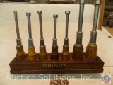 Nut driver set with stand, 10 in. marked 'Spin Tites' Stevens Walden sizes