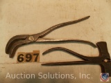 Cobblers/Upholstery Pliers without Hammer head, marked 'Union Whitcher' - (1) Pliers with hatchet