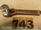 Crescent Wrench 4 in. marked '77-4 Billings Vitalloy'
