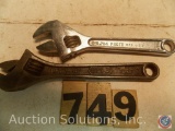 (2) Crescent Wrenches 4 in. marked '704 Proto and Irega No. 77'