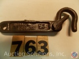Gate Latch 4 in. Buffum Tool Co Louisiana MO No. 572440 (2) piece lot, one missing safety latch