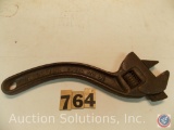 Crescent Wrench 10 in. marked 'Buffum Tool Co Louisiana MO 10 in.' with trademark 'Swastika'