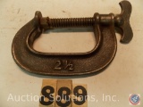 Whale tail clamp 6 in. marked '2 1/2' with replaced pad