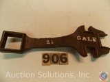 Buggy Wrench 8 in. marked 'Gale #21'