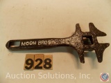 Buggy Wrench 7.5 in. marked 'Moon Bros' pitted