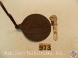 Buggy step and Pocket Wrench 5 in. both marked 'Queen'