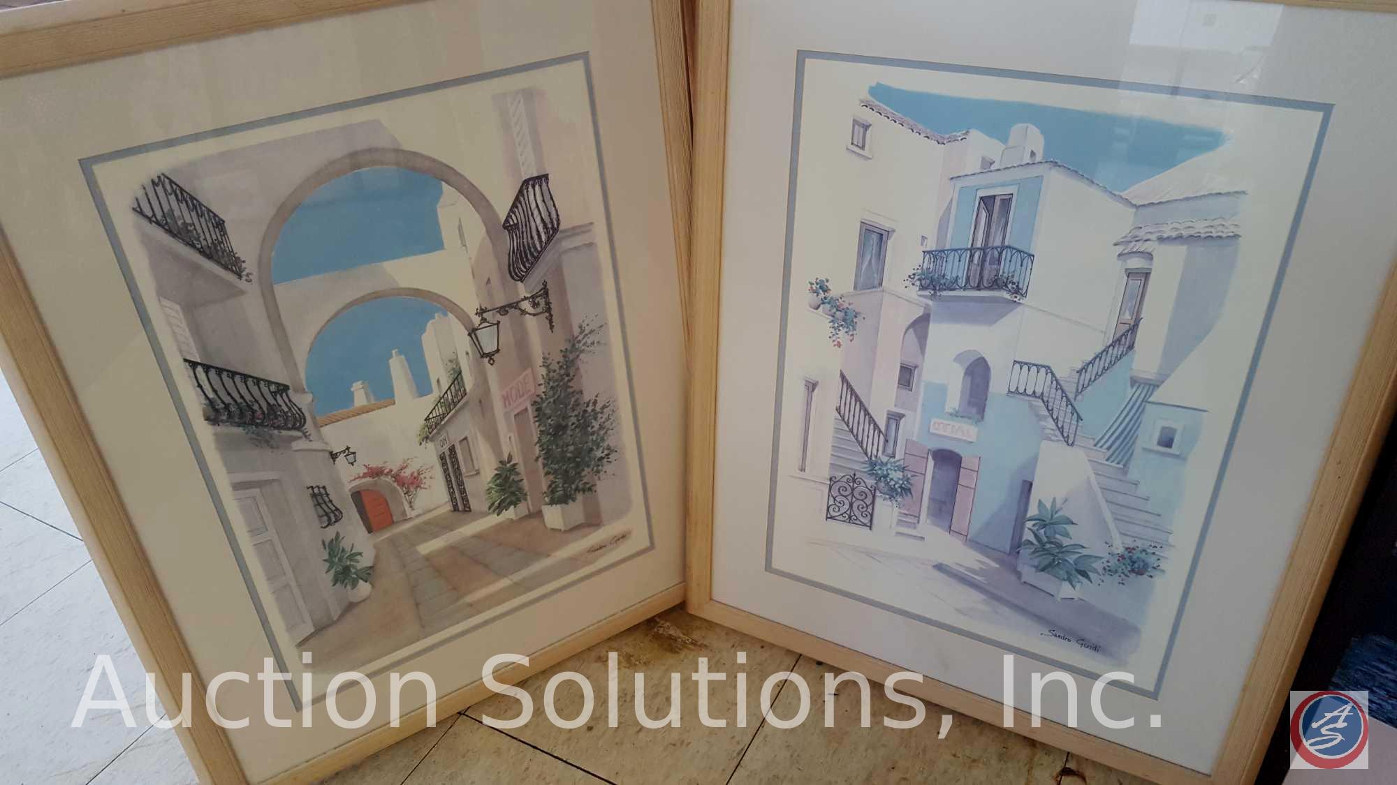 【更に値下げしました】Sandro Guidi 風景画 5) pieces of Wall Art; (2) Sandro Guidi Framed | Proxibid