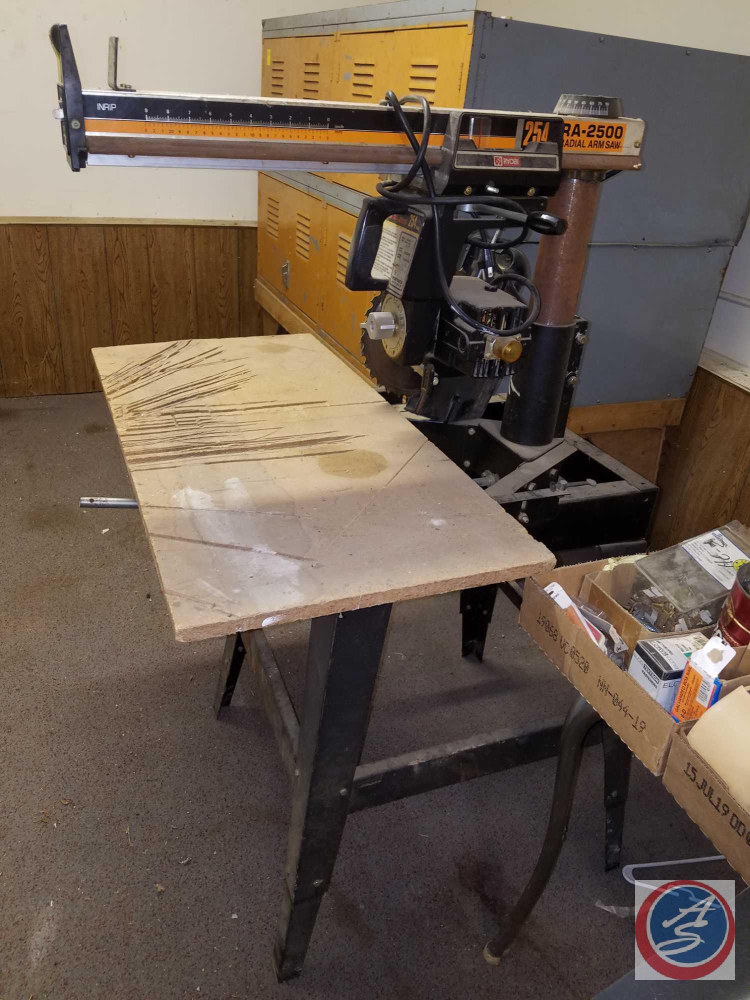Ryobi RA 2500 Radial Arm Saw 255 with Table Proxibid