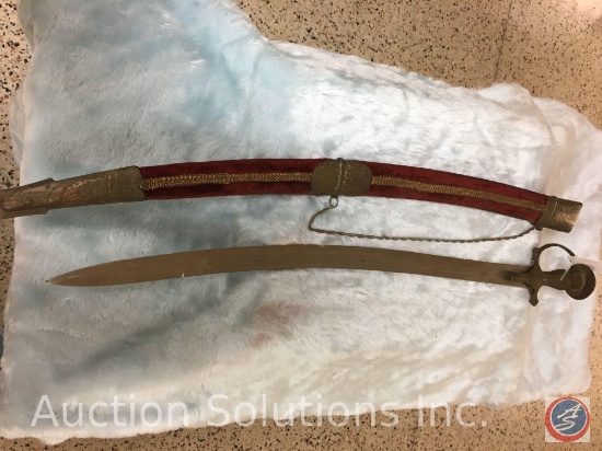 Vintage Indian Sword in Scabbard