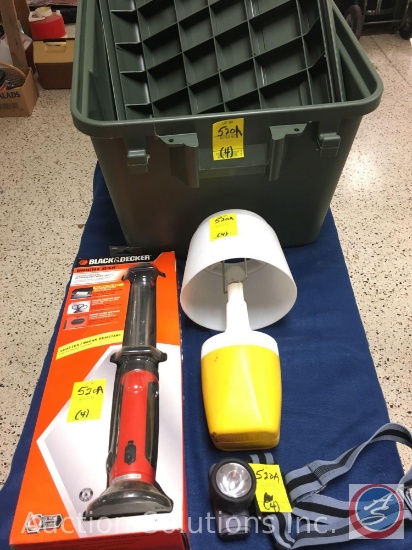 Black and Decker Bright Bar in Original Package, Ray-O-ac Battery Operated Camping Light, Head Lamp,