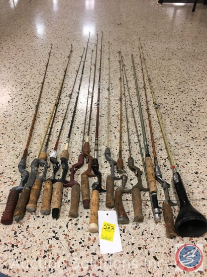 Assorted Vintage Fishing Rods