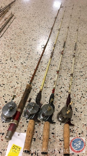 Vintage Fishing Rods and Reels - South Bend and Shakespeare