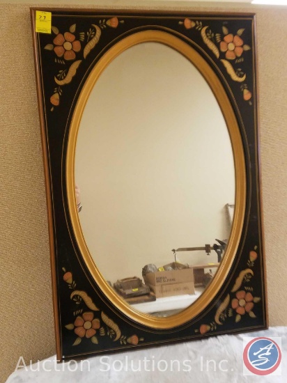 Vintage Ethan Allen Hitchcock Style Wall Mirror