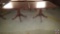 {{2X$BID}} (2) Claw Foot Pedestal Tables 41