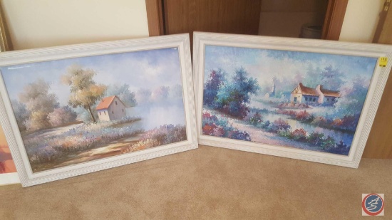 {{2X$BID}} Framed Canvas Paintings 41" x 29"