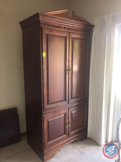 Armoire with Four Doors and Six Shelves 38 1/2" x 85" x 22"