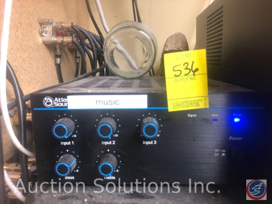 Atlas Sound Mixer Amplifier with 5 Inputs