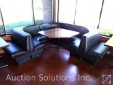 Fully Upholstered Corner Booth 3/4 Circle 36