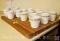 (8) Pyrex Harvest Home Coffee Cups, (4) Corningware Coffee Cups, (2) Home Trends Coffee Cups,