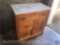 Antique Cupboard w/ Marble Top 28 1/2