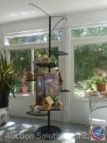 Plant Stand w/ Hooks (Approx. 10' Tall) {{CONTENTS SOLD SEPARATELY}}