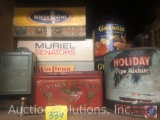 Vintage Tobacco Tins, Cigar Boxes, Union Leader Hinge Lidded Tin