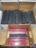 (3) Boxes Containing Assorted Vintage Player Piano Music Rolls From Columbia, Supertone, Imperial,