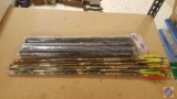 (3) Neet Quiver Tubes (New in Pkg), (5) Easton Ultralite XX75 Camo Hunter 2512 Archery Arrows, (1)