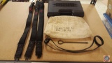 (3) Browning Rifle Slings, Canvas Bag Marked Scully RA 67 B31 39 40, Doskocil Protective Gun Case