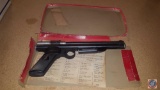 Vintage Crosman Self Cocking Single Shot .22 Cal. Pellgun Pistol Model 130 in Original Box with