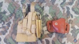 Tan OneTigris Tactical Molle Gun Holster with magazine Pouch for Pistol Military Airsoft Hunting fit