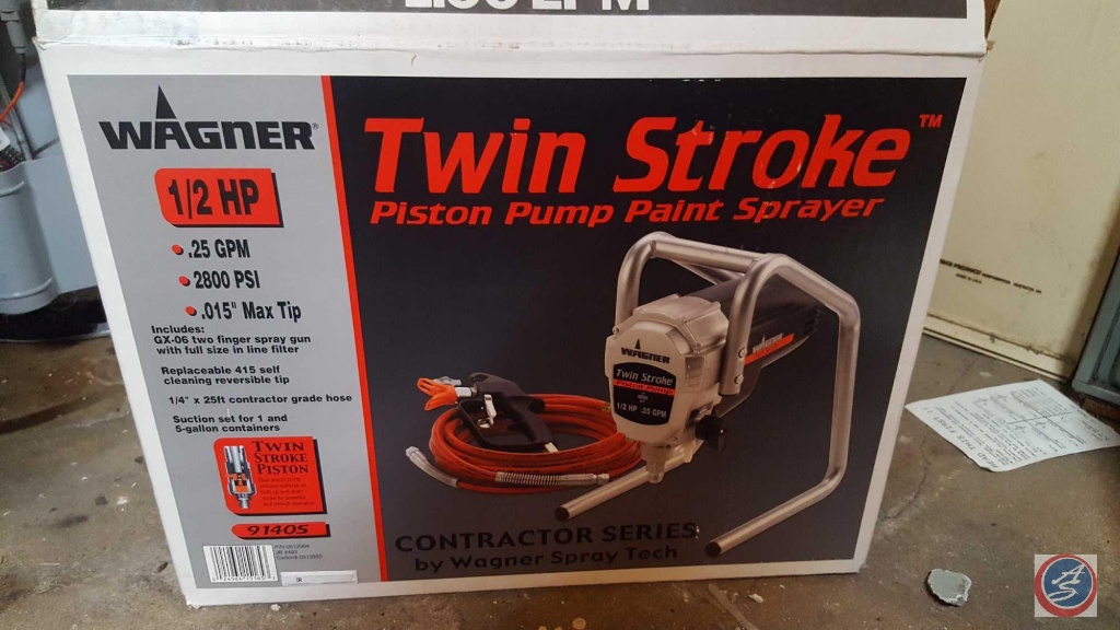 Wagner Twin Stroke Piston Pump Paint 