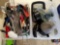 (2) Grill Presses, Cleaning Bricks and Scraper, Kitchen Utensils, Strainer