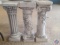 (3) Decorative Plaster Pillars, At Home Decorative Lighting, Icicle Decorative Lighting, Menu Board,