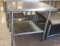 Stainless Steel Prep Table w/ Back Splash and Shelf 36