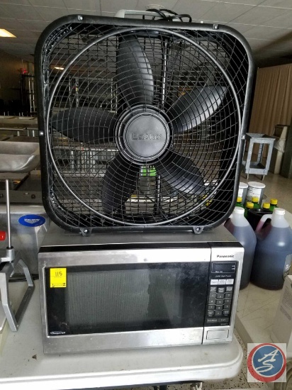 Panasonic Inverter Microwave Oven Model No. NN-SA6515, Lasko Box Fan