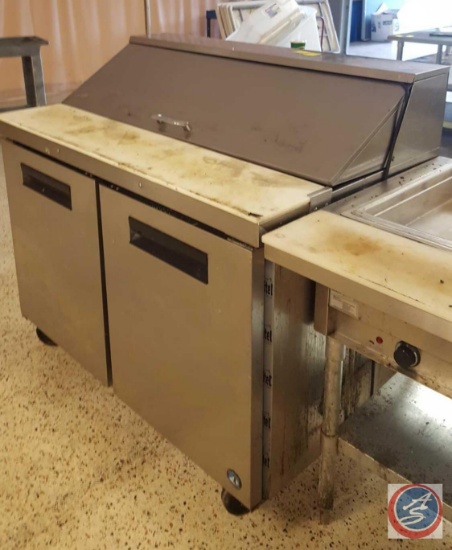 Hoshizaki America Inc. Commercial Series Refrigerated Sandwich Prep Table, Model CRMR48-12, Two