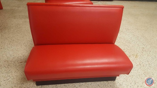 {{3X$BID}} (2) 45 3/4" Booth Ends, (1) 45 3/4" Booth Middle