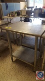 Eagle Stainless Steel Prep Table Model No. T2430B w/ Shelf 30