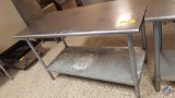 Stainless Steel Prep Table w/ Shelf 60